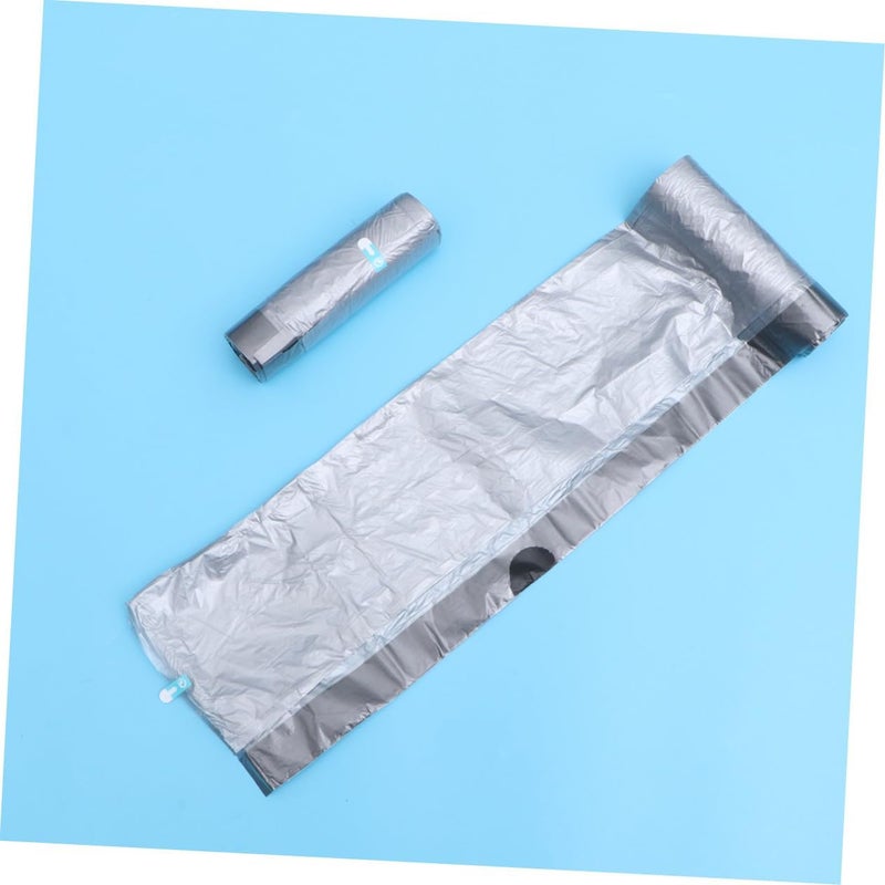 Homoyoyo Thick Garbage Bags Drawstring Trash Bags 5 Rolls 75pcs Metallic Color Heavy Duty Waste Bin Liners for Kitchen and Home Use - Image 5