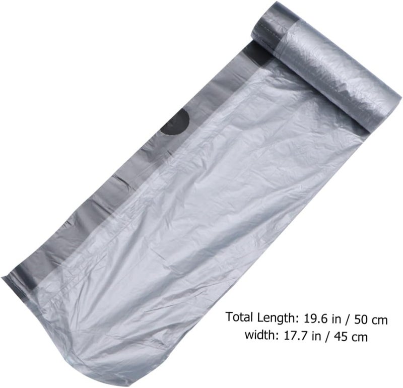 Homoyoyo Thick Garbage Bags Drawstring Trash Bags 5 Rolls 75pcs Metallic Color Heavy Duty Waste Bin Liners for Kitchen and Home Use - Image 2