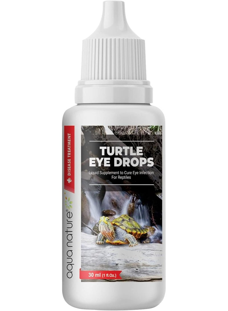 أكوانيتشر قطرات عين سلحفاة أكوا نيتشر كومبو الخاصة، قطرات كالسيوم وفيتامينات سلحفاة لعلاج تورم العين المصابة وقشرة قوية وتوفير الكالسيوم والفيتامينات والمعادن لصحة السلحفاة (30 مل) - Image 3