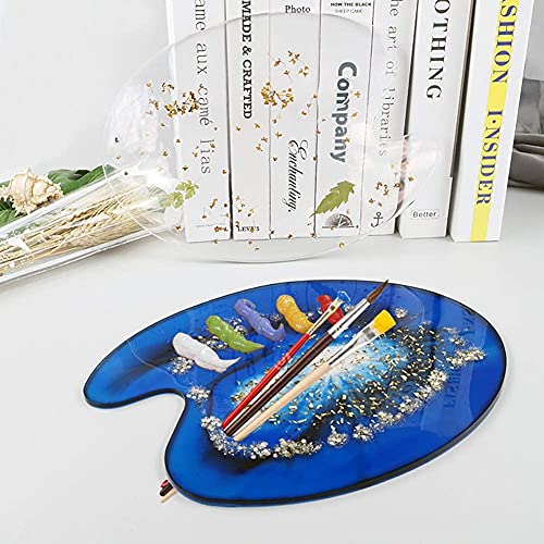 R H LIFESTYLE Silicone Casting Paint Pallet Mold for DIY Craft Decoration (Palette Mold - 12 inch) - Image 3