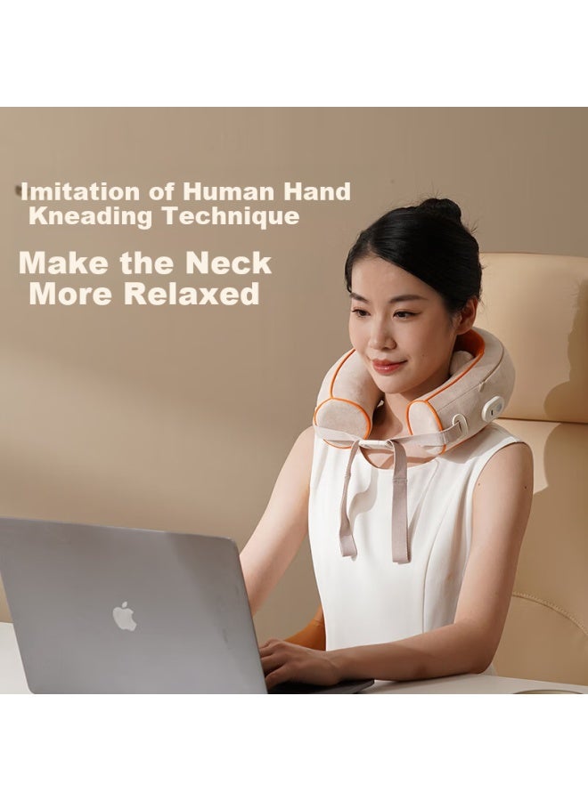 Kazumasa Hezheng Cervical Massager Neck Massager Imitating Hand Kneading Shoulder Neck Hot Compress Neck Guard U-shaped Massage Pillow Christmas Gift For Girlfriend Hz-j2  - Image 3