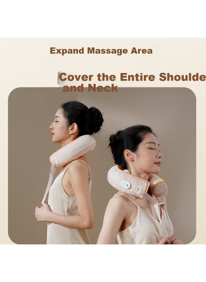 Kazumasa Hezheng Cervical Massager Neck Massager Imitating Hand Kneading Shoulder Neck Hot Compress Neck Guard U-shaped Massage Pillow Christmas Gift For Girlfriend Hz-j2  - Image 5