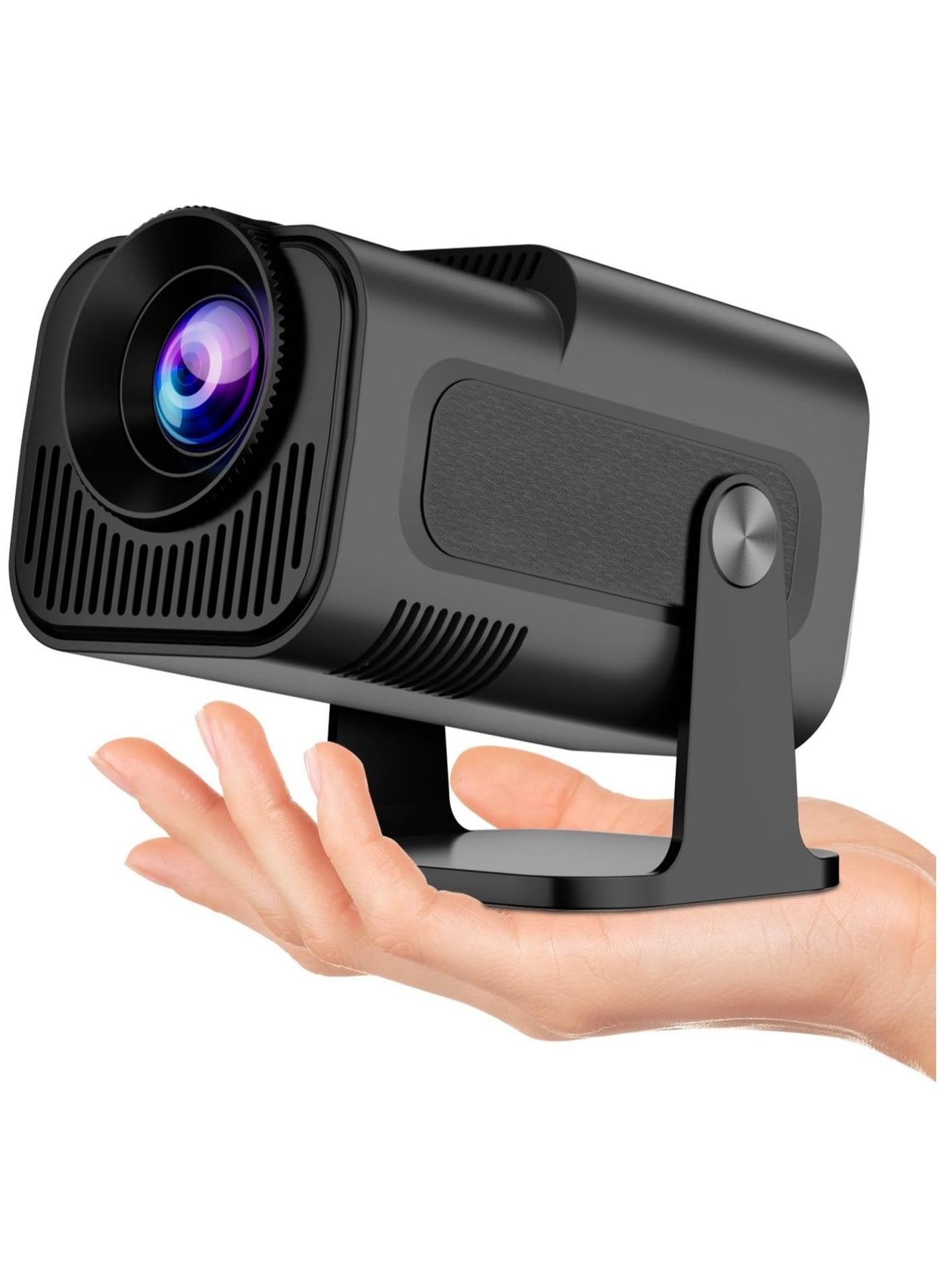 1080P/4K Smart Home Projector with Android 11, Auto Keystone Correction, WiFi 6, Bluetooth 5.0 & 180° Rotatable Design