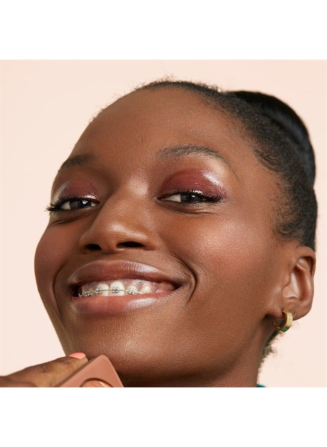 3INA The Blush 504 - Natural, Light Mineral Powder Blush For Sensitive Skin - Blendable, Buildable Rouge - Pigmented, Dewy Glow - Vegan, Cruelty Free, Eco Friendly Makeup - Brown Gold Color - 0.26 Oz - Image 3