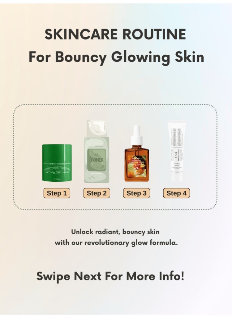 Dr.althea Dark Spot Correction & Sensitive Skin Hydration Set – Brightening Glow + Calming Moisture – Dr. Althea 345 Relief Cream, Vitamin C Boosting Serum & Pure Grinding Cleansing Balm - Image 3