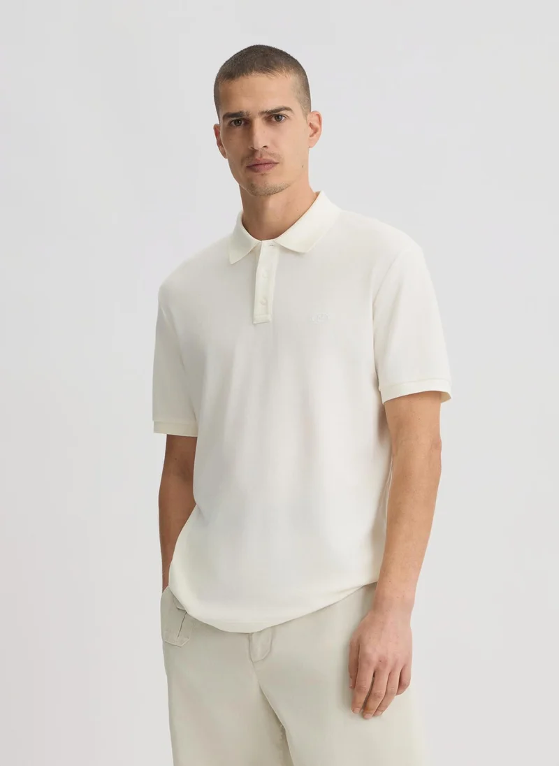 Liu Jo White Pique Polo Shirt
