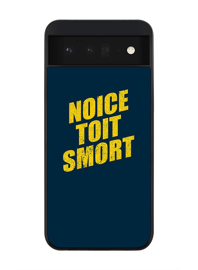 Stylizedd Rugged Black edge case for Google Pixel 6 5G Slim fit Soft Case Flexible Rubber Edges Anti Drop TPU Gel Thin Cover - Noice Toit Smort - Image 1