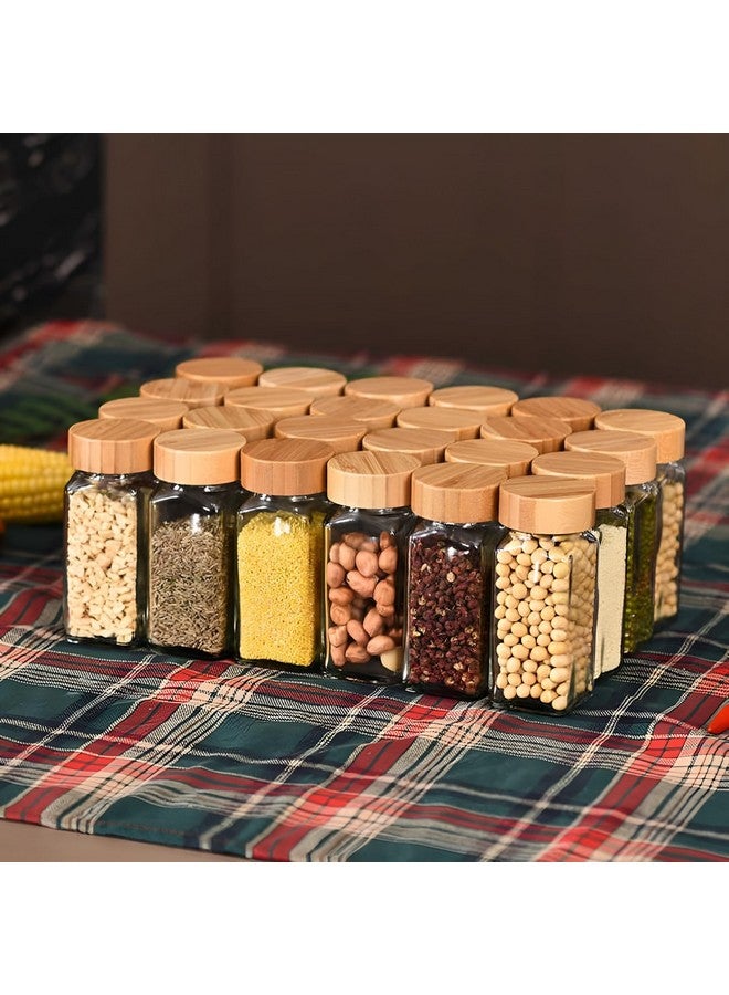 WHISKET - 100 Ml|Glass Spice Jars With Lids,Spices & Seasonings Sets Organizer Spice Containers, Airtight Food Canisters (Pack Of 8, Black) - Image 4