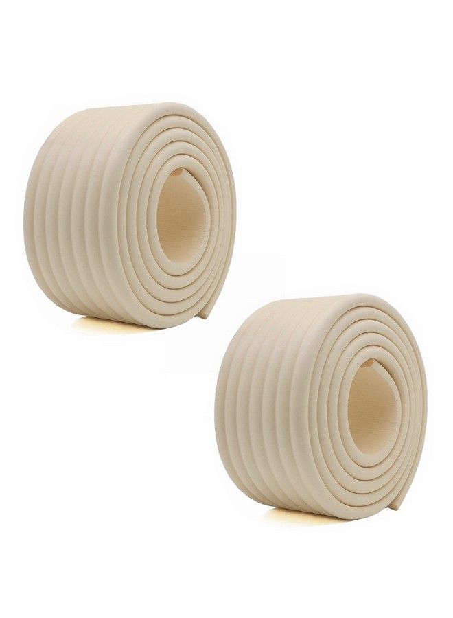 M2cbridge Multifunctional Edge And Corner Guard Coverage Baby Safety Bumper Diy 6.5 Ft (Rice White (6.5Ft X 2)) - Image 1