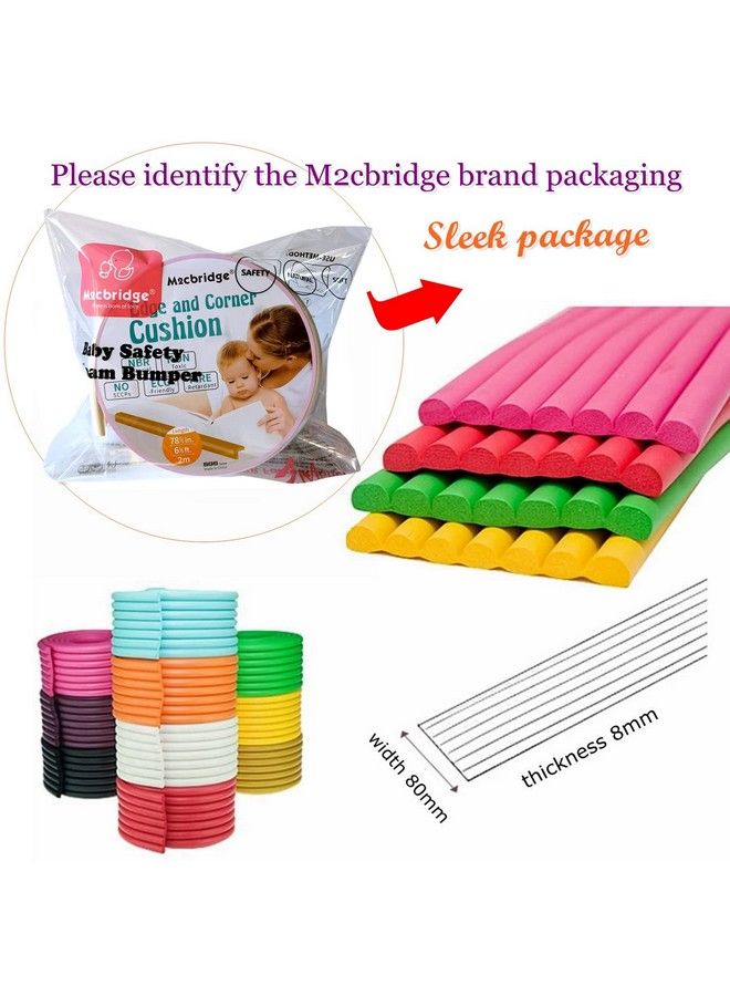 M2cbridge Multifunctional Edge And Corner Guard Coverage Baby Safety Bumper Diy 6.5 Ft (Rice White (6.5Ft X 2)) - Image 5