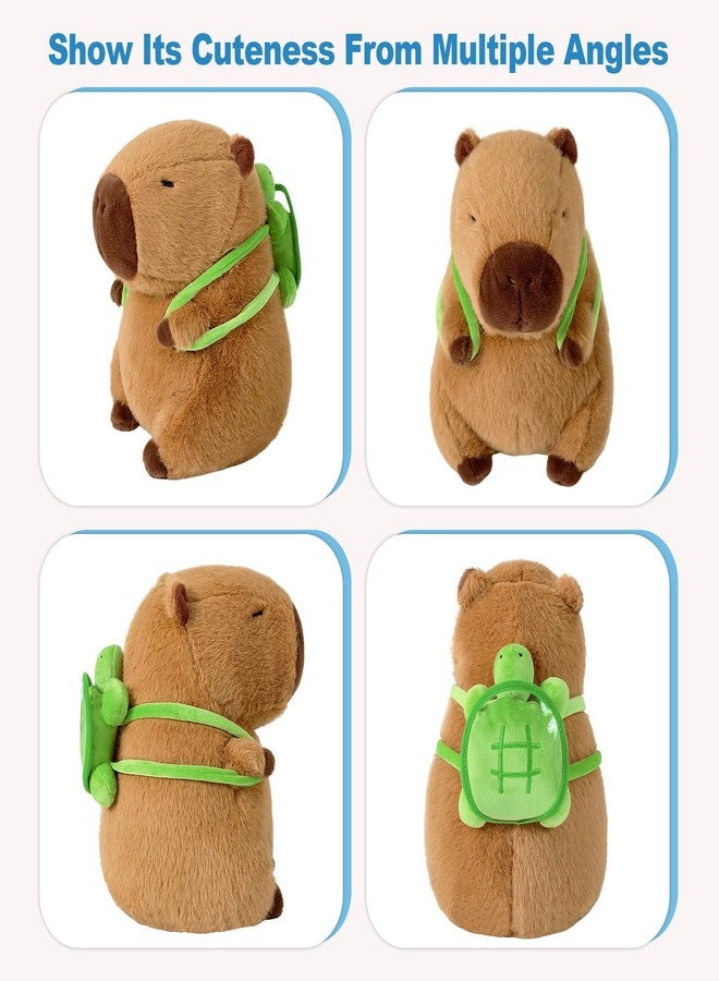 Storescent Cute Capybara Plush with Turtle Backpack Soft Capibara Stuffed Animals Plushies Toys Hugging Gifts for Kids -40cm - Image 4