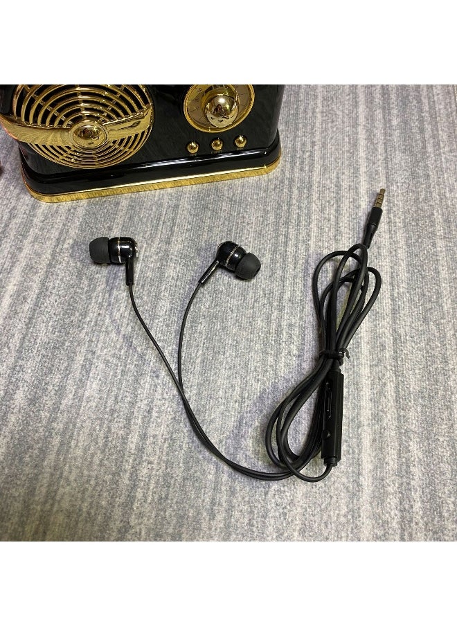 Generic - Universal Earphones Compatible with Vivo, Huawei, Apple iPhone 6S, Xiaomi, Oppo - In-Ear Heavy Bass Headphones with Microphone for Karaoke - Image 1