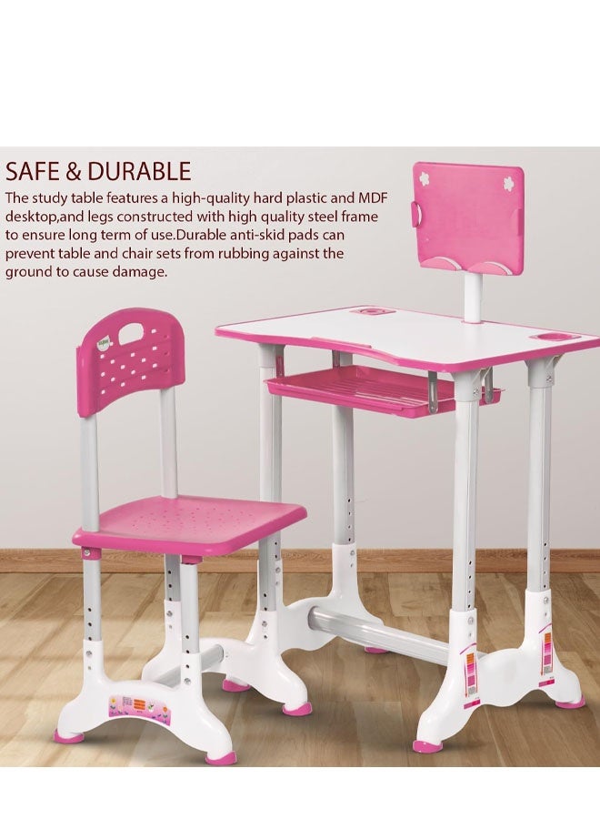 Cady One Study Table with Chair Set for Kids and Students, Adjustable Height Tilting Desk Top for Comfort, Posture, Reading and Writing for Toddlers Boys and Girls  - Image 4