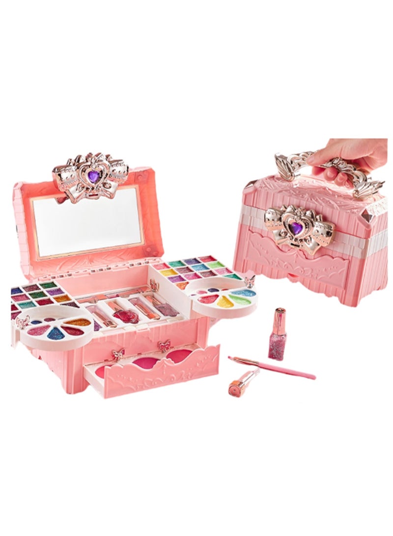 High-End Beauty Box, Washable And Non-Toxic Children'S Makeup Toys, Dress-Up Games, Holiday Gifts, Suitable For 4 Years Old And Above - Image 1