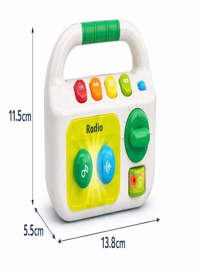 Brand Conquer Baby Musical Toy for 1+ Year, Interactive Learning with Lights & Sounds, Educational ABC Numbers Shapes Songs Toy, Portable Toy Early Development Gift for Boys & Girls (Radio) - Image 2