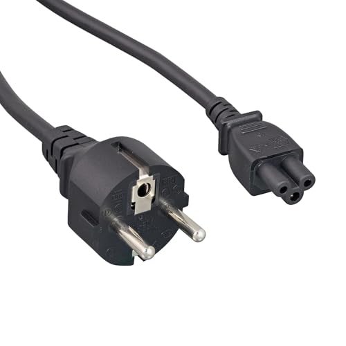 Cablelera ZADA41SA-06 European Notebook Cord Plug to IEC320 C5 6' 18 AWG 250V Power Cable - Image 1
