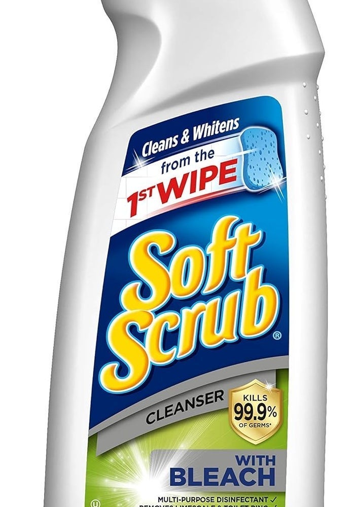 Soft Scrub Cleaner with Bleach, 24 oz - Multi-Purpose Disinfectant - Image 2