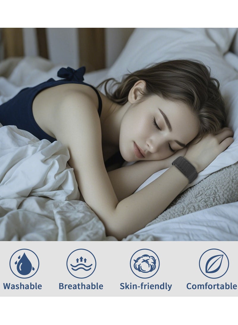 RinGinG Breathable Elastic Wristband for Whoop 4.0 – Durable adjustable woven strap with nylon blend, engineered for round-the-clock wear during sleep monitoring, gym workouts, and activity tracking. Combines moisture-wicking comfort and strap adjustability for seamless band replacement. Tool-free installation - Image 5