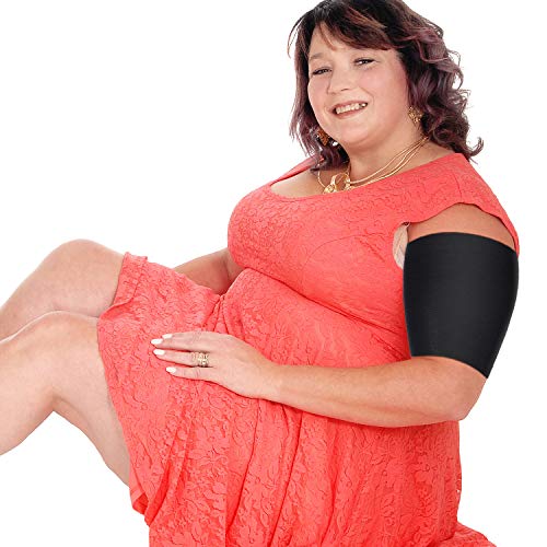 SATINIOR 2 Pairs Arm Shapers for Plus Size Women, Upper Arm Sleeves Wraps Slim Arm Compression Sleeve for Arms (Black) - Image 5