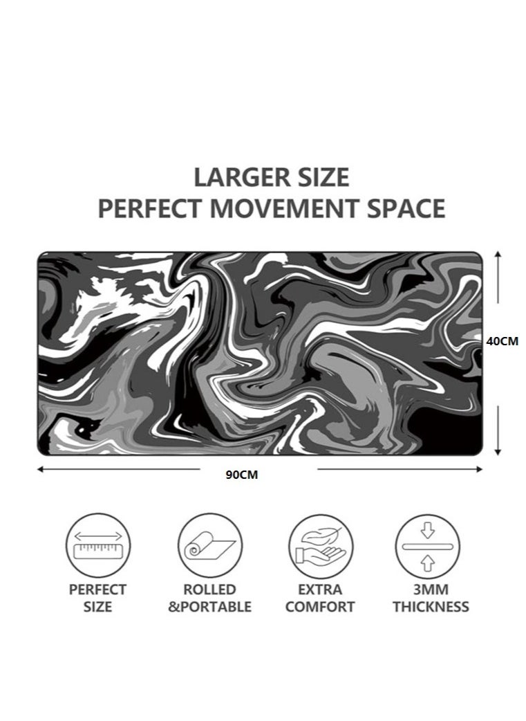 ARNOTEC Large Size Laptop PC Gaming Mouse Pad ( 40x90cm)Anti-Skid Mousepad Large Keyboard Mouse Pad Desk Mat with Stitched Edges  - Image 4