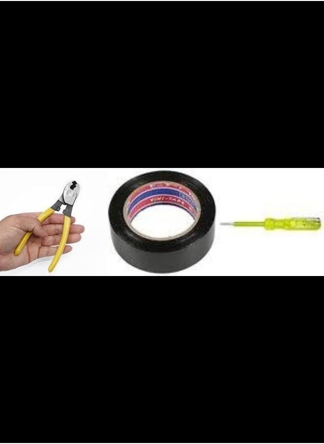 ABBASALI Cable Cutter 6" With Electric Tester & Tape  - Image 1