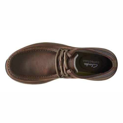 Clarks Brown's Wellman Moc Oxford, Dark Brown Leather, 12 Medium US - Image 3