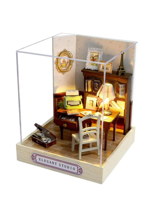 Bluejw - Zhiqu House Happy One Pavilion Diy Handmade Assembled 3D Assembled Model Toy Cabin Toy Gift - Image 1