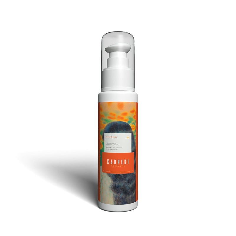 Kanpeki Kimono Hair Serum for Women  NonSticky LeaveIn Formula with Microbiota Oil Argan Oil  Matcha  Deep Hydration Reduces Breakage Strengthens  Nourishes Hair  100ml - Image 1