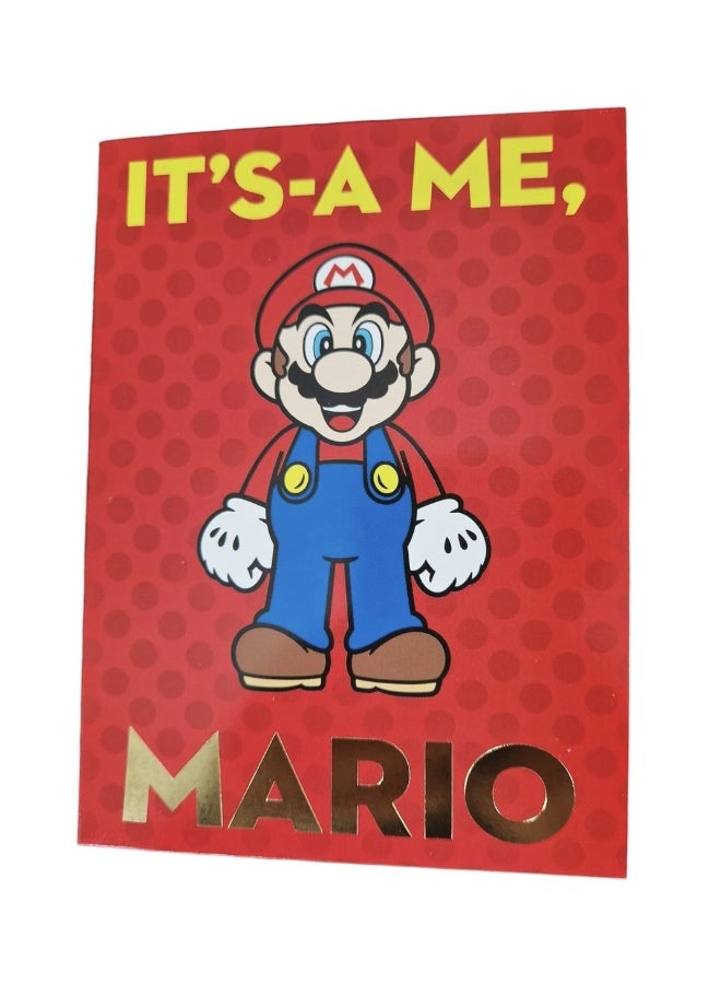 UK Greetings Super Mario It's-A Me Mario Open Birthday Card - Image 1