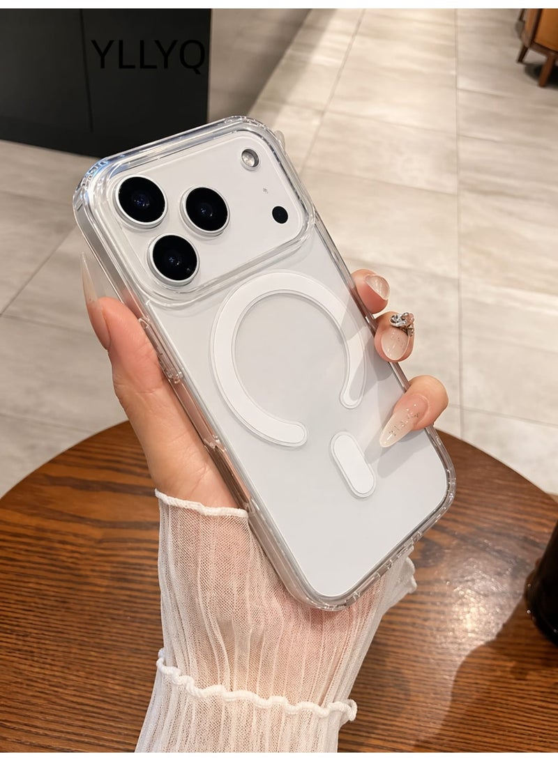 Protective Clear Magnetic Back Cover Compatible with iPhone 17 Pro Max with Camera Protection - Image 4