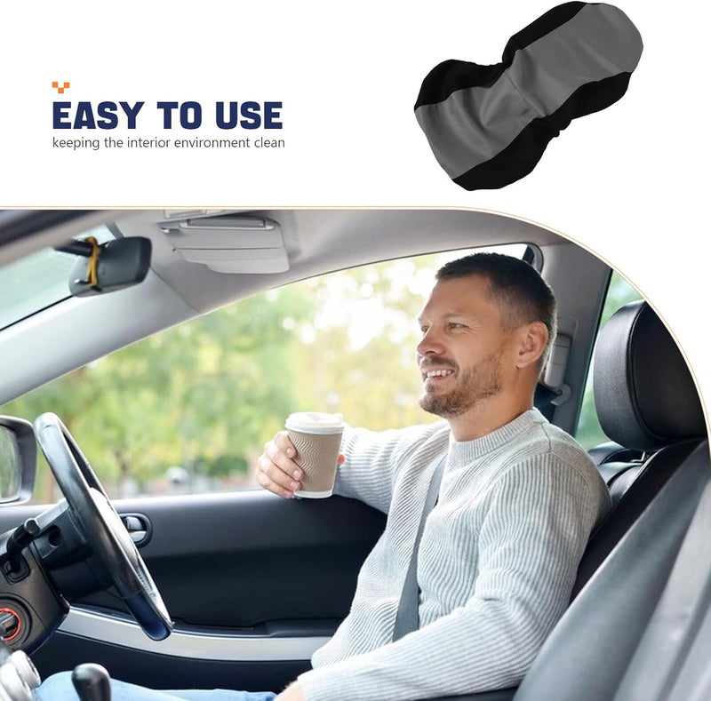 Universal Driver Seat Cover Front Seat Protector Elastic Breathable Car SUV Truck Grey for Automotive Interior - Image 3