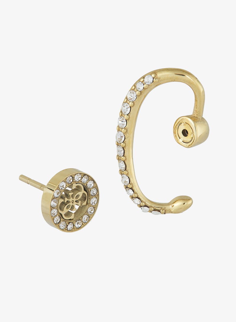 GUESS LADY'S 20MM 4G PIERCED MONO EARCUFF EARRING GOLD - Image 2