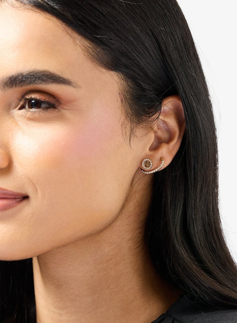 GUESS LADY'S 20MM 4G PIERCED MONO EARCUFF EARRING GOLD - Image 4