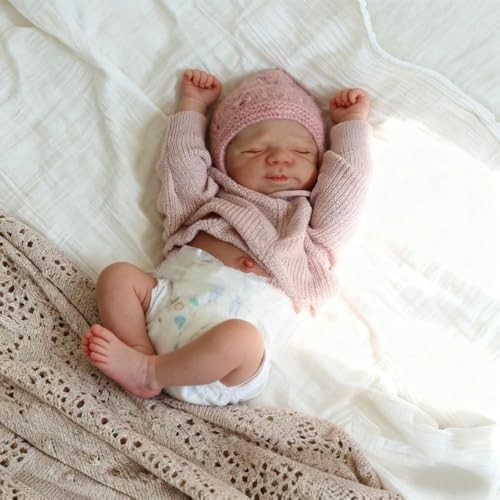 Anano Reborn Baby Dolls Silicone Full Body18 in Realistic Baby Doll Newborn Girl Full Silicone Babys Doll Lifelike Real Life Reborn Dolls Washable Anatomically Correct Girl - Image 5