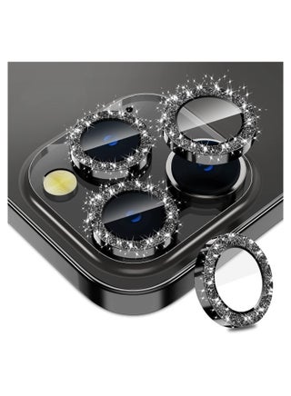 iPhone 15 Pro - iPhone 15 Pro Max Camera Lens Protector, 9H Tempered Glass Camera Cover Screen Protector Metal Individual Ring for iPhone 15 Pro 6.1 inch iPhone 15 Pro Max 6.7 inch[Glitter](Black Tita - pzsku/ZD7918CAE2E0AA4BE216FZ/45/_/1716112827/e4489ac6-08f2-4e7c-a151-1c686812538a