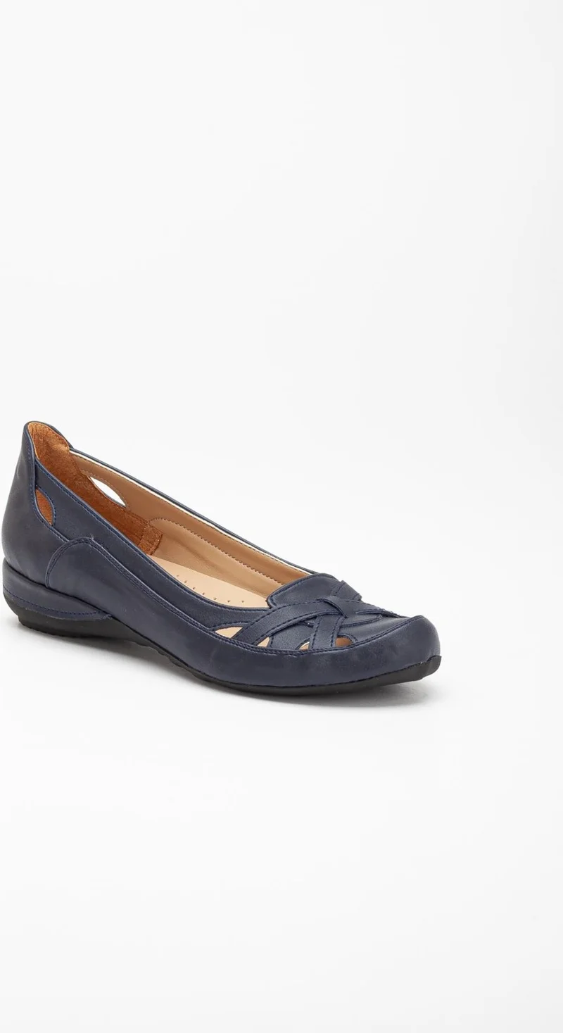 Dilimler Ayakkabı Slices Shoes Cage Model Navy Blue Women's Casual Shoes