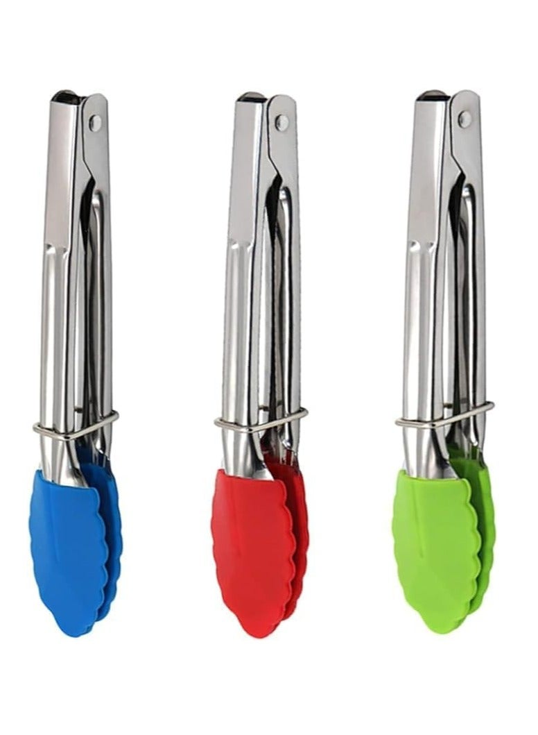 أوزيغالور 3 حزم 7" صغيرة مع الأقدام المغطاة بالسيلكون مع مقابض فولاذية، مقاومة للحرارة، غير لزجة للطهي والخدمة - Image 1