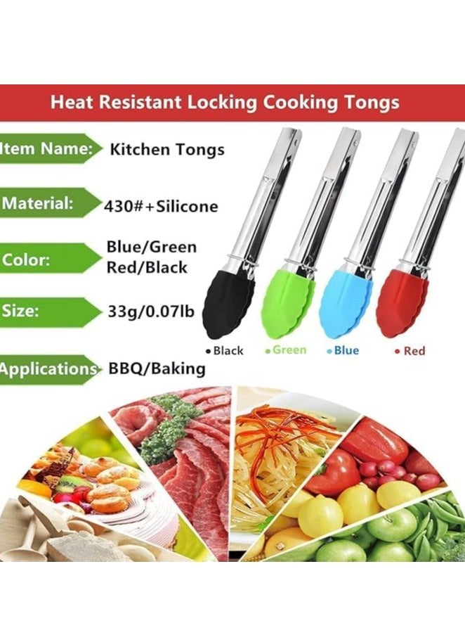 أوزيغالور 3 حزم 7" صغيرة مع الأقدام المغطاة بالسيلكون مع مقابض فولاذية، مقاومة للحرارة، غير لزجة للطهي والخدمة - Image 3