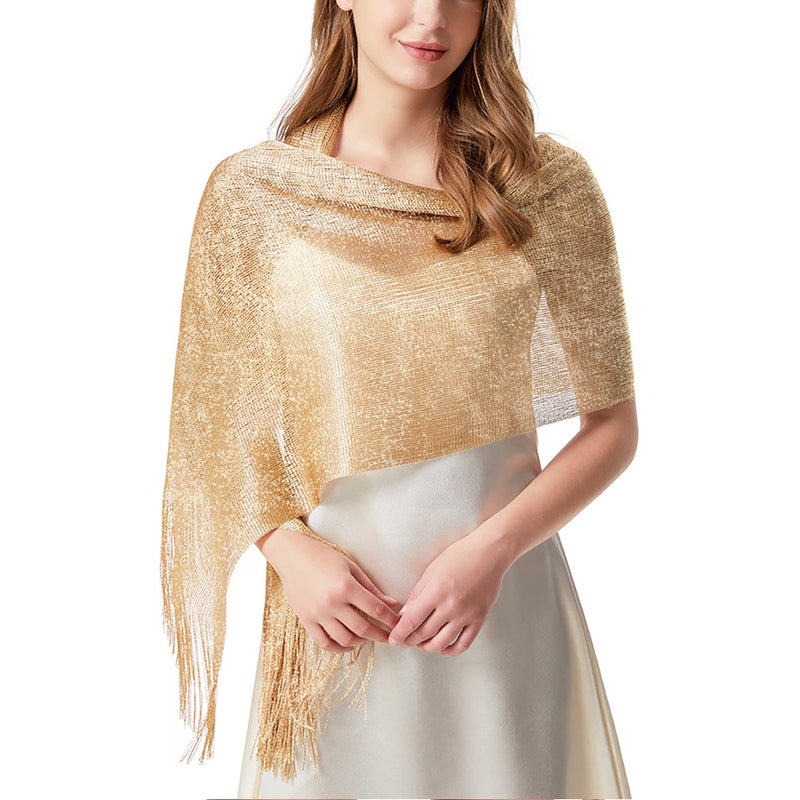 vimate Womens Wraps and Shawls for Evening Dresses, Khaki Pashmina Shawl Scarf and Wraps for Formal Dresses (Khaki) - Image 3