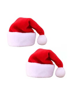 2-Piece Santa Hat for Men Women