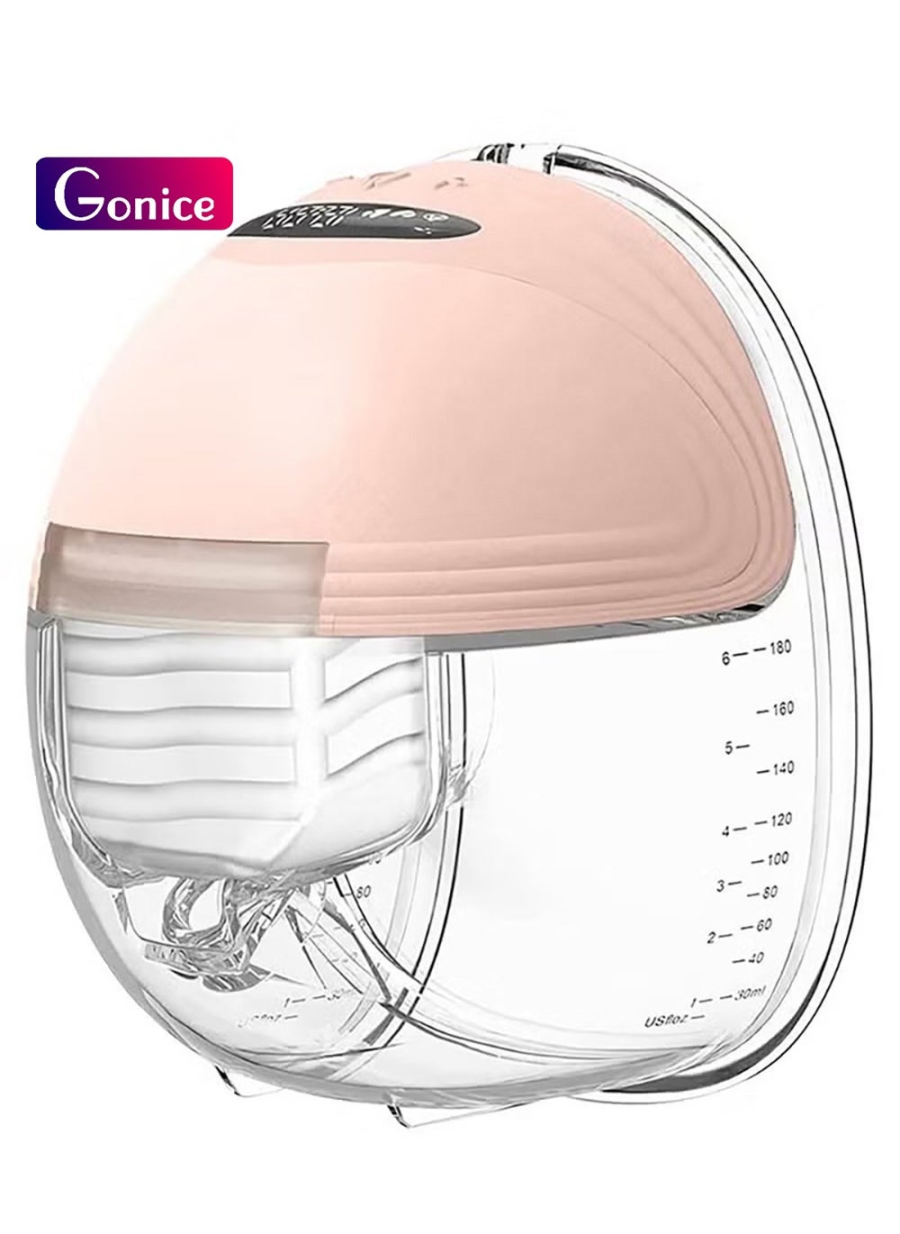 Gonice Portable Hands-Free Wearable Electric Breast Pump, Painless Breastfeeding With 3 Mode And 12 Levels And Leak-Proof 