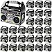 XGOOD 32PCS 80s 90s Boom Box Party Favor Novelty Boom Favor Boxes Party Gift Treat Goodie Boxes Retro Radio Decorations Table Centerpieces for 80s Theme Hip Hop Birthday Party Supplies - Image 2