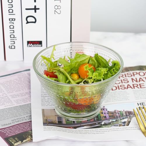 WRINGO Glass Bowl for Kitchen Prep, Dessert, Dips, and Candy Dishes, Cake, Snack Bowl Set of 6 Or Nut Bowls, and Microwave Safe Clear Glass Bowls for Mixing, Storing Size 4.5 Inch (WR-10) - Image 1