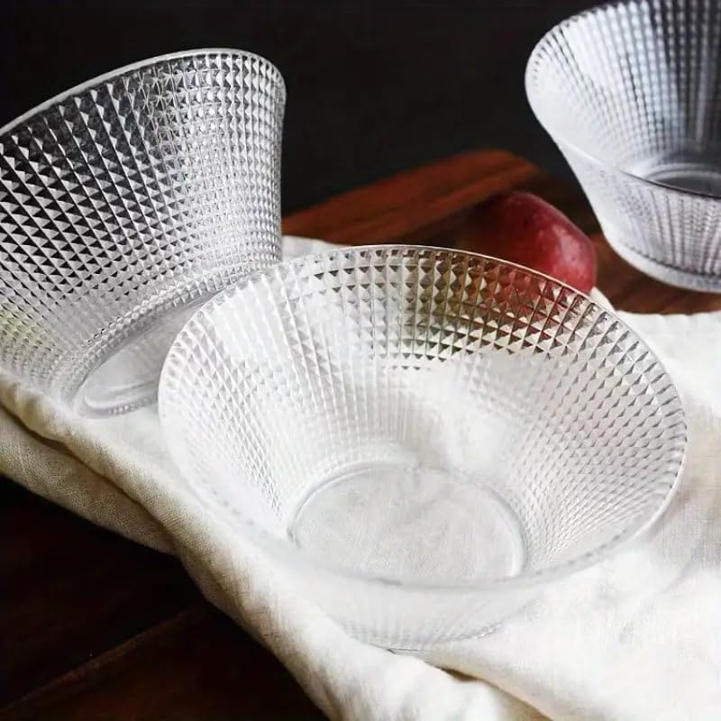 WRINGO Glass Bowl for Kitchen Prep, Dessert, Dips, and Candy Dishes, Cake, Snack Bowl Set of 6 Or Nut Bowls, and Microwave Safe Clear Glass Bowls for Mixing, Storing Size 4.5 Inch (WR-10) - Image 3