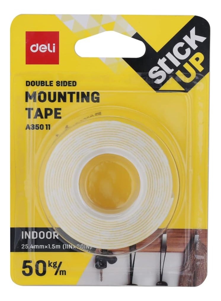 Deli Deli Mounting Double Sided Tape1.5 Meter  - Image 1