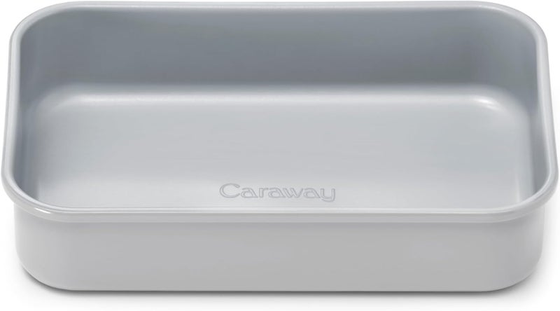 Caraway Nonstick 9” x 6.5” Small Rectangle Baking Pan – Non-Toxic, PTFE & PFOA Free – Aluminized Steel Core – Deep Ceramic Baking Pan for Casseroles, Lasagna & More - Gray - Image 1