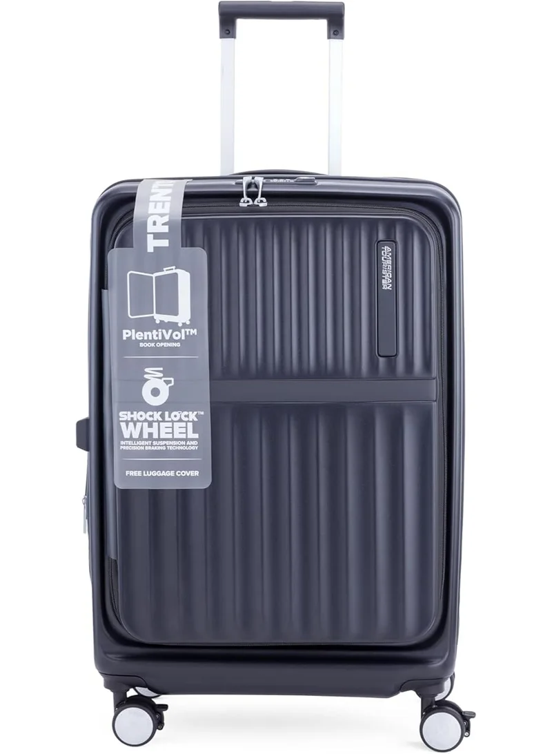 امريكان توريستر حقيبة سفر American Tourister Trento بعجلات 68 سم - أسود - ضمان عالمي 3 سنوات