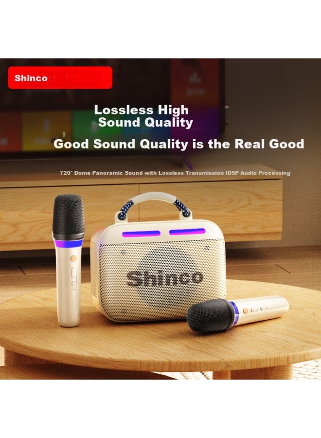 SHINCO Xinke Sk6 Microphone Speaker All-in Wireless Microphone Singing Device, Home Ktv Set With Built-in Sound Card, 2025 New Bluetooth Speaker, Karaoke, Children's Gift - Image 3