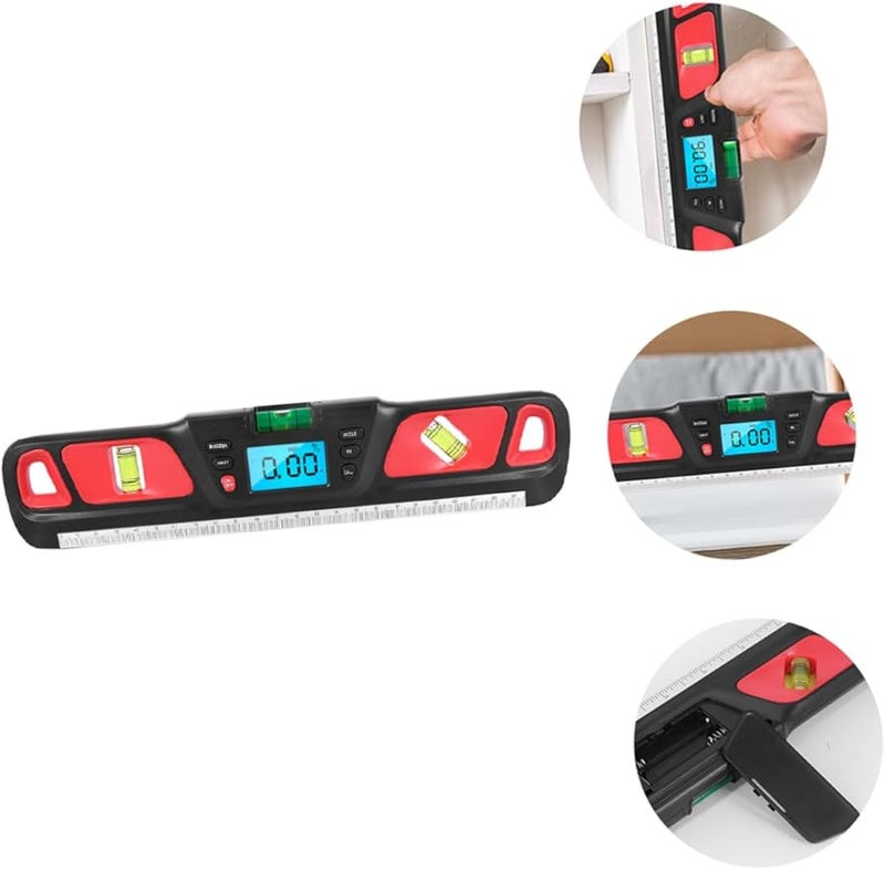 Operitacx Mini Spirit Level with Backlight High Precision Bubble Ruler for Picture Hanging - Image 4