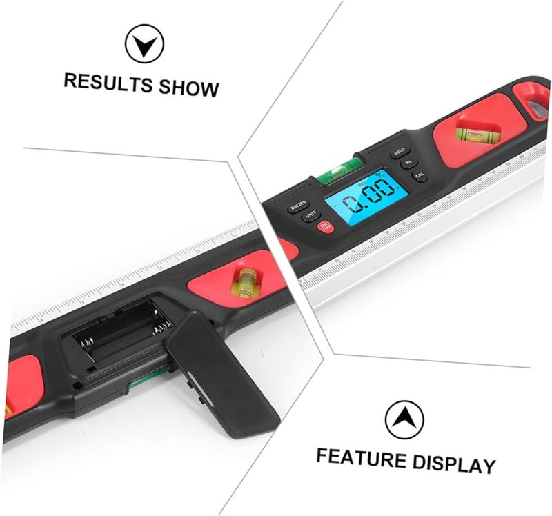 Operitacx Mini Spirit Level with Backlight High Precision Bubble Ruler for Picture Hanging - Image 5